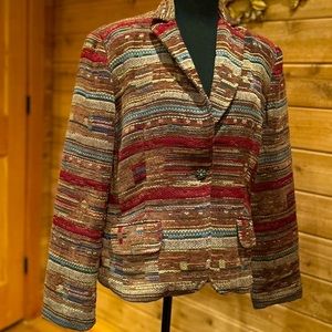 Absolutely gorgeous lux tapestry jacket by Napa Valley